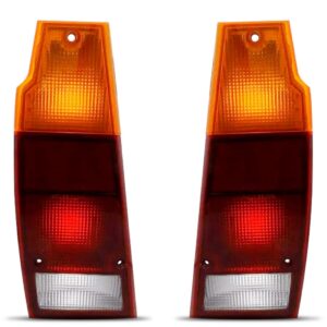 Par Lanterna Traseira Saveiro Parati Quadrada 1983 A 1996 Tricolor