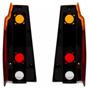 Par Lanterna Traseira Saveiro Parati Quadrada 1983 A 1996 Tricolor