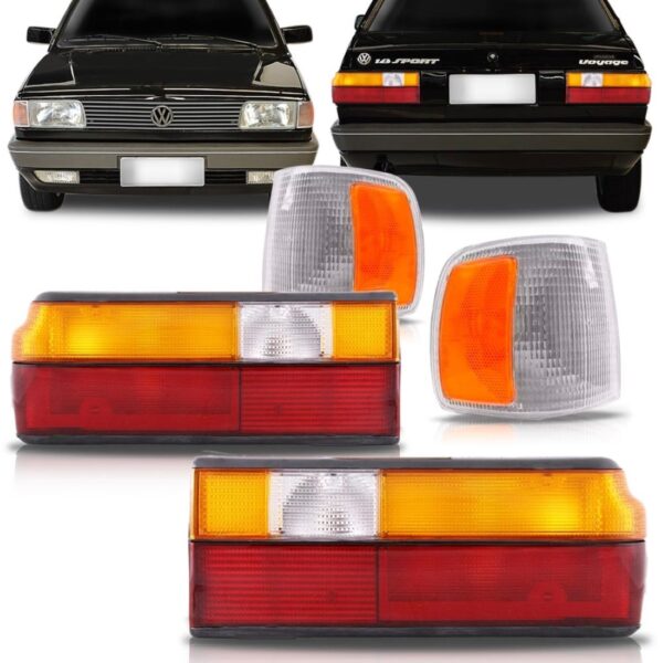 Kit Lanterna Voyage 91/95 + Sinaleiras Cristal Com Ambar