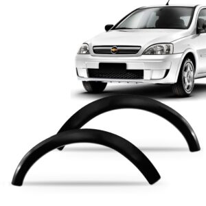 Par Moldura Alargador Paralama Corsa Montana 2003 A 12 Preto