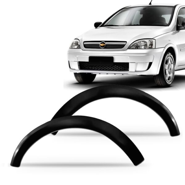Par Moldura Alargador Paralama Corsa Montana 2003 A 12 Preto