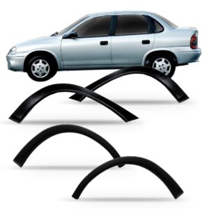 Kit Alagador Paralama Traseira Corsa Sedan 96 A 15 4 Peças