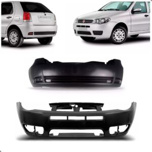 Kit Envolvente Palio Flex 2004 A 2007 Dianteiro E Traseiro - Preto