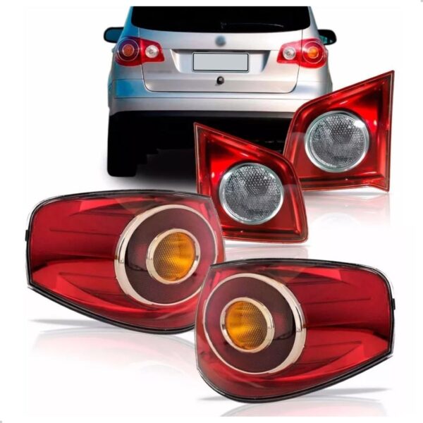 Sinaleira Farol Traseiro Spacefox 2006 A 2010 Kit 04 Peças Vermelho