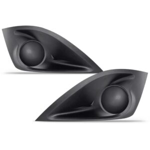 Par Moldura Milha Parachoque S/furo Fiesta 2011 A 2013 Hatch Preto Ambos Os Lados