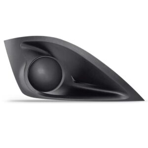 Par Moldura Milha Parachoque S/furo Fiesta 2011 A 2013 Hatch Preto Ambos Os Lados