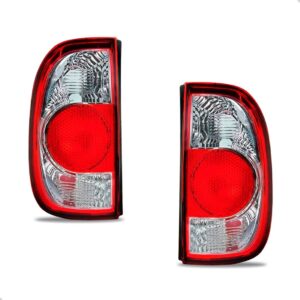 Par Lanterna Saveiro G4 Bicolor 2006 A 2012 Esquerdo E Dereito Cristal