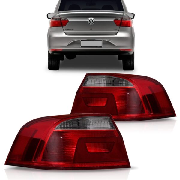 Par Sinaleira Traseira Voyage G6 2013 2014 2015 2016 Ré Fumê Vermelho