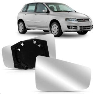 Par Lente Retrovisor Stilo 03 A 06 07 08 09 10 11 Com Base