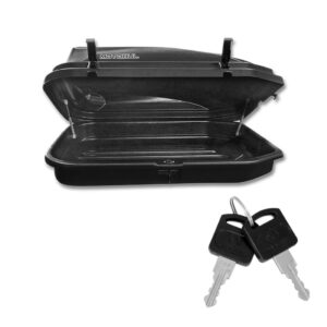 KIT RACK TETO FIAT PALIO 1996 A 2011 PRETO COM BAU MALEIRO 270 LITROS