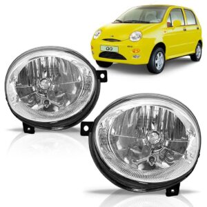 Par Farol Chery Qq 2010 2011 2012 2013 2014 Cromado Direito E Esquerdo