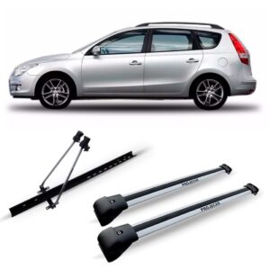 Travessa Teto I30 Cw Perua Prata + Suporte Bike Plata