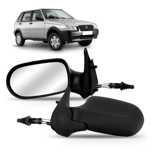 Par Retrovisor Uno 2004 2005 06 07 2008 2009 4 Portas C/c