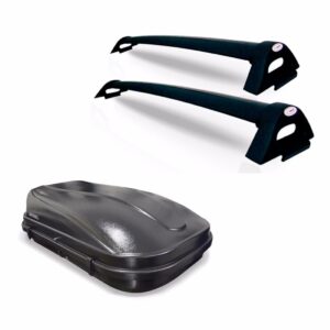 Rack Bagageiro Uno 04 05 06 07 08 09 10 + Maleiro 510 Litros Preto