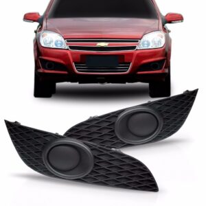 Par Moldura Milha Vectra Farol Auxiliar 09 10 2011 Aro Preto Preto