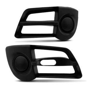 Par Moldura Grade Farol Milha Montana 2011 Até 2015 S/ Furo Preto