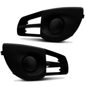 Par Moldura Grade Farol Milha Montana 2011 Até 2015 S/ Furo Preto