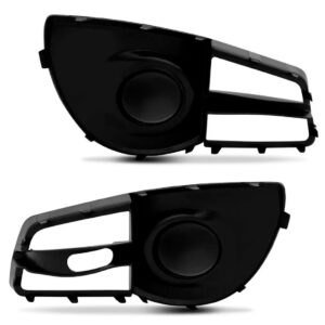 Par Moldura Grade Farol Milha Montana 2011 Até 2015 S/ Furo Preto