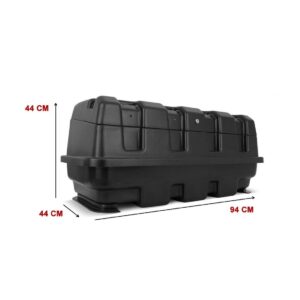 Maleiro Caixa Baú Saveiro G4 G5 G6 2003 A 2017 140 Litros Preto