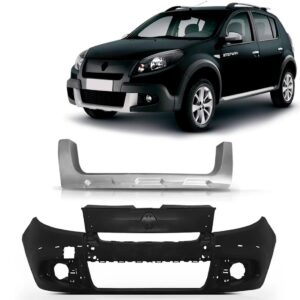 Kit Envolvente E Moldura Sandero Stepway 2011 2012 2013 2014 Preto