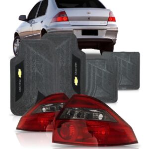 Par Lanterna Prisma 2006 A 2011 Fume + Jogo Tapete Pvc Vermelho