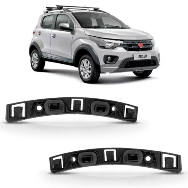 Par Suporte Guia Parachoque Traseiro Mobi 2016 Em Diante