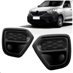Par Moldura Milha Kangoo 2024 A 2025 Dianteiro Sem Furo Preto Ambos Os Lados