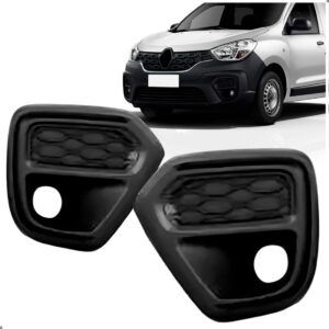 Par Moldura Milha Kangoo 2024 A 2025 Dianteiro Com Furo Preto Ambos Os Lados