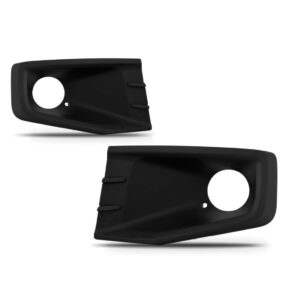 Par Moldura Milha Saveiro 2014 A 2016 Com Furo - Preto - Ambos Os Lados