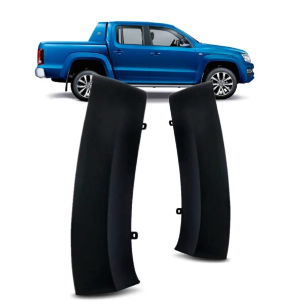 Par Moldura Lateral Parachoque Diant Amarok 2016 Em Diante