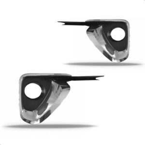 Par Moldura Milha Hilux Sw4 2016 A 2021 Com Furo Cromada Preto Ambos Os Lados