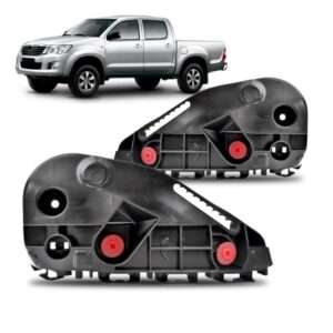 Par Guia Suporte Parachoque Dianteiro Hilux 2015 2016 2017