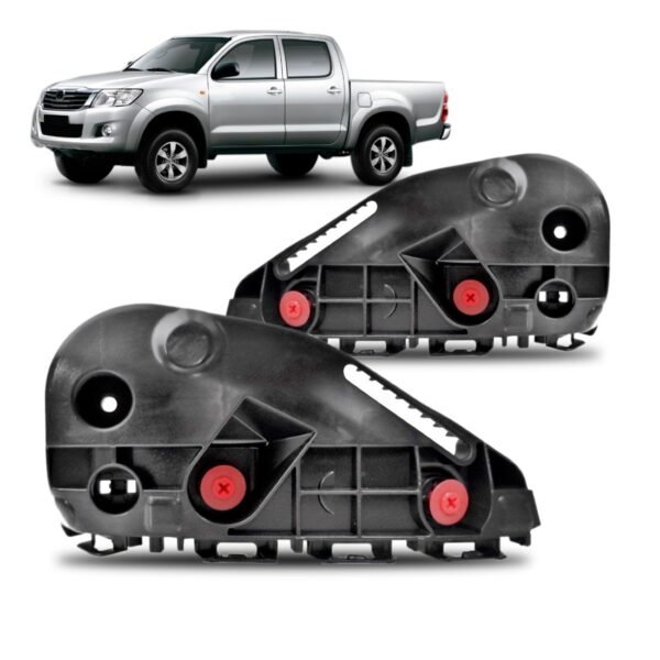 Par Guia Suporte Parachoque Dianteiro Hilux 2015 2016 2017