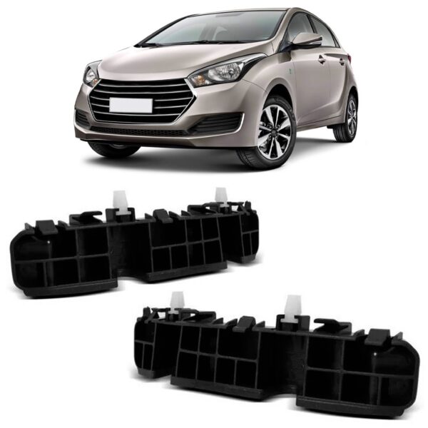 Par Suporte Guia Parachoque Dianteiro Hb20 2013 A 2019