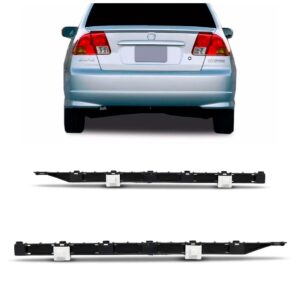 Par Suporte Guia Parachoque Civic 2003 2004 05 2006 Traseiro