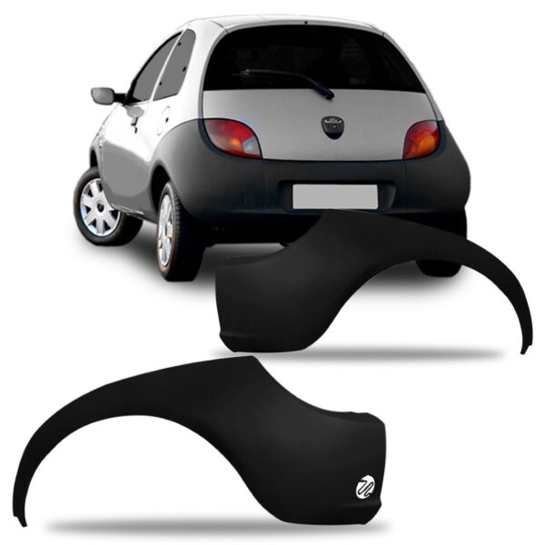 Par Envolvente Traseiro Lateral Ka 1997 98 99 00 2001 Preto