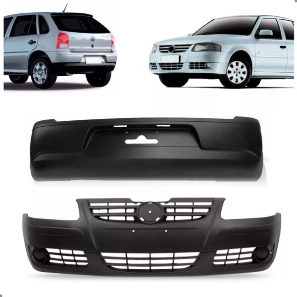 Kit Envolvente Gol G4 2006 A 2010 Dianteiro E Traseiro Preto