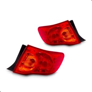 Par Lanterna Traseira Corolla 2008 2009 2010 2011 Vermelho
