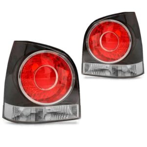 Par Lanterna Traseira Polo 2007 A 2013 Hatch Fume - Vermelho