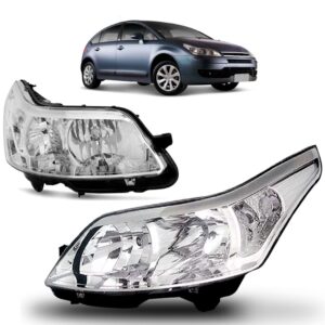 Par Farol C4 Pallas 2004 A 2011 Hatch Eletrico Com Motor