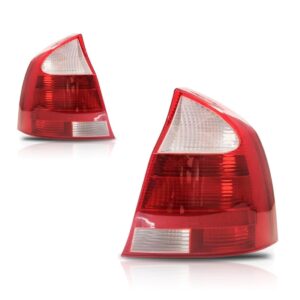 Par Sinaleira Traseira Corsa Sedan 2003 A 2007 Re Cristal Bicolor