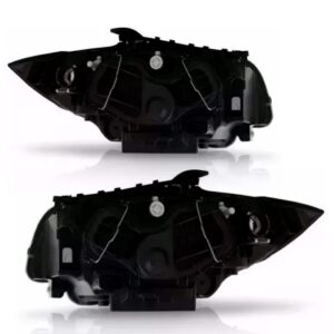 Par Farol Dianteiro Para Bmw 118i 2006 A 2011 Mascara Prata