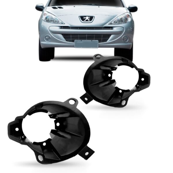 Par Suporte Farol Auxiliar Peugeot 207 Ano 2008 09 10 11 12