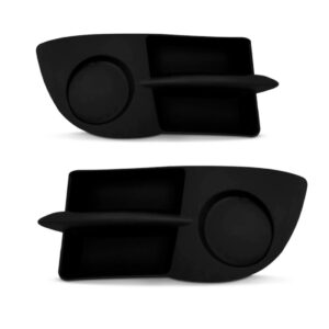 Par Tela Frontal Moldura Milha Renault Clio 06/2012 Sem Furo Preto