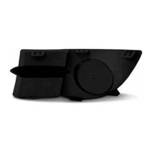 Par Tela Frontal Moldura Milha Renault Clio 06/2012 Sem Furo Preto