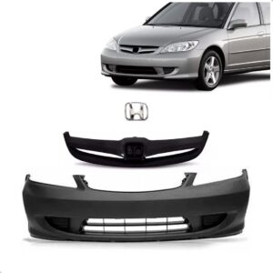 Envolvente Civic 2004 A 2005 + Grade Superior Completa Preto