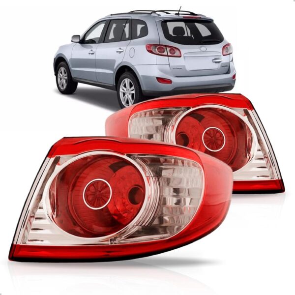 Par Lanterna Traseira Para Santa Fé 2011 2012 2013 Canto