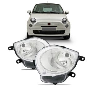 Par Farol Fiat 500 Manual 2008 09 10 11 2012 Inferior
