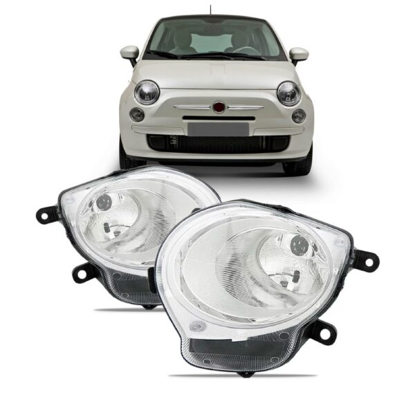Par Farol Fiat 500 Manual 2008 09 10 11 2012 Inferior