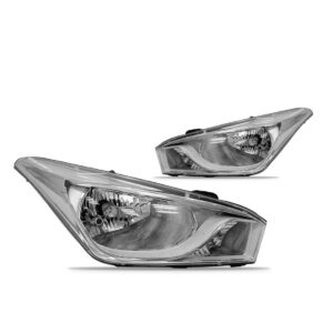 Par Farol Dianteiro Para Hyundai Hb20 2012 A 2019 Cromado